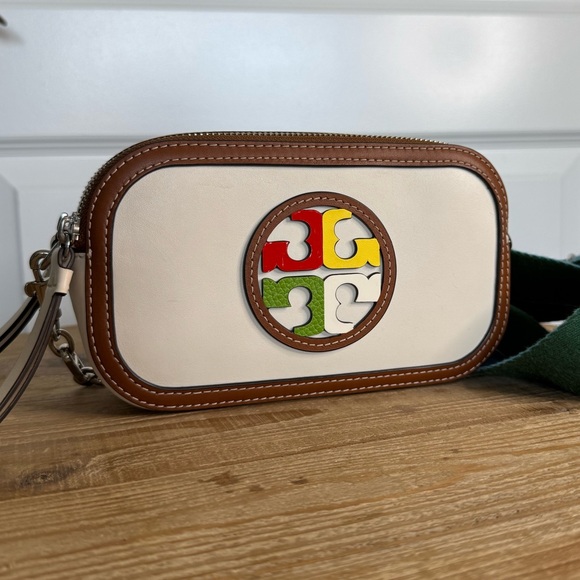 Tory Burch Handbags - Tory Burch Mini Miller Marquetry Logo Crossbody